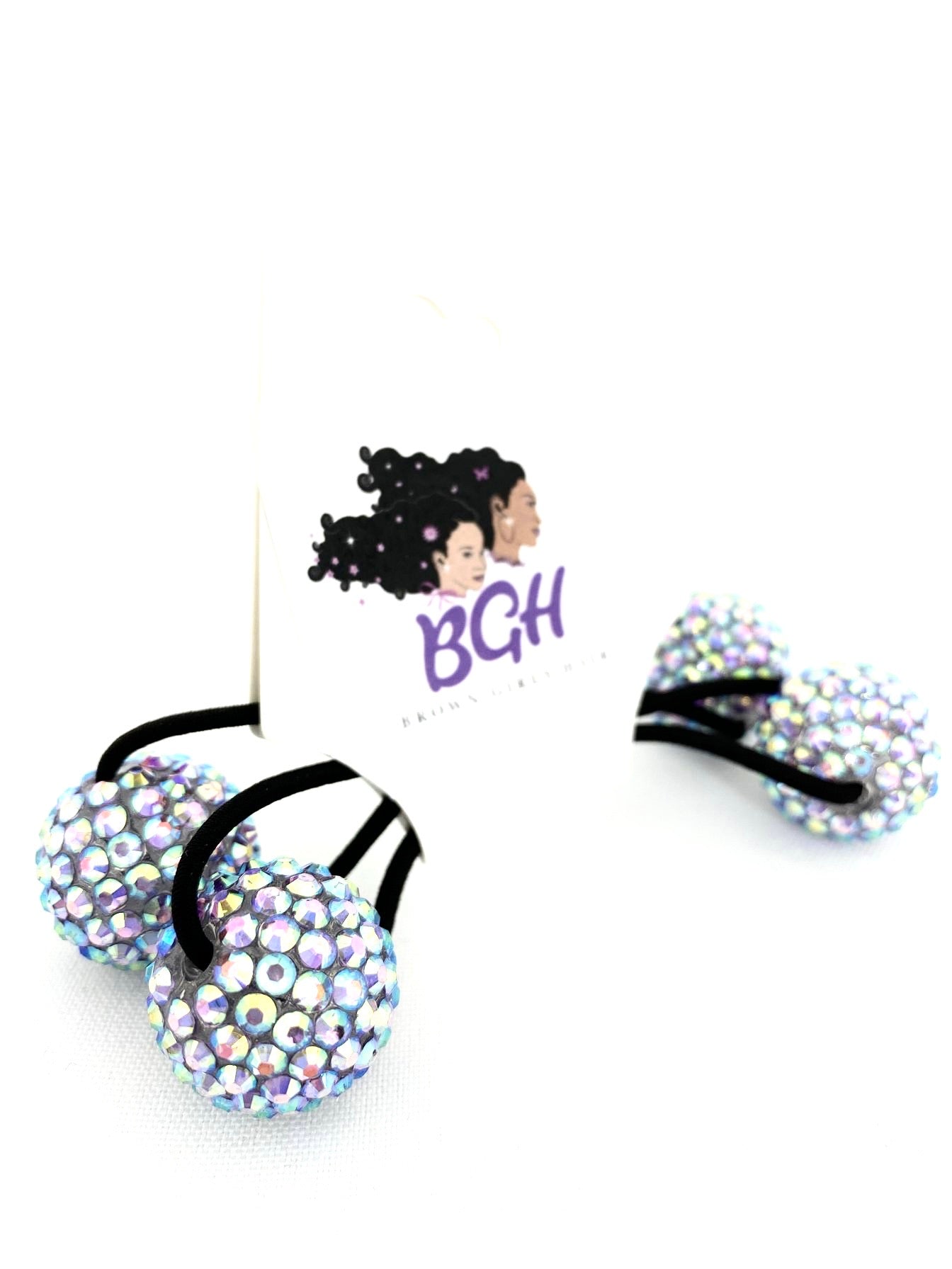 Brown Girls Hair Bling Ponytail Hair Elastics | Hair Knockers Bobbles